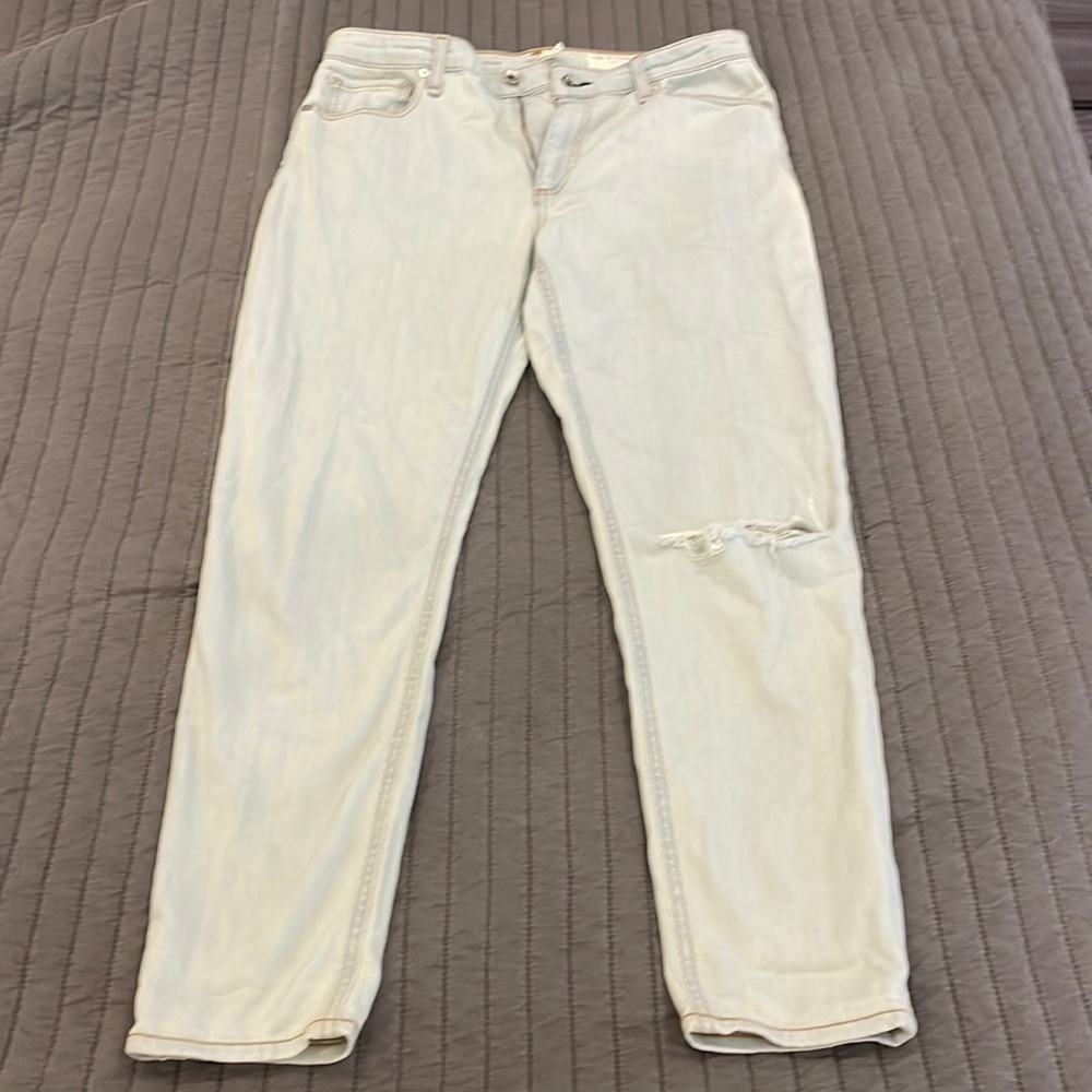 rag & bone size 28 light blue denim